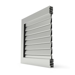 1-leaf external folding shutter with adjustable slats