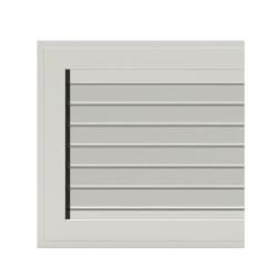 1-leaf external folding shutter with adjustable slats