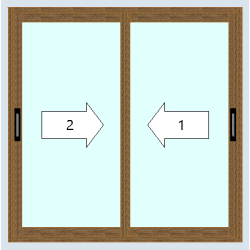 2-leaf sliding windows