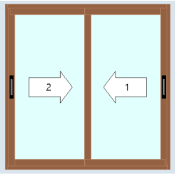 2-leaf sliding door