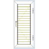 1-leaf external folding shutter with adjustable slats